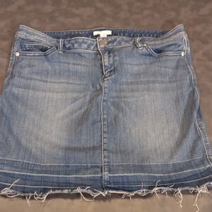 NEW! New York & Company Blue Denim Mini Skirt